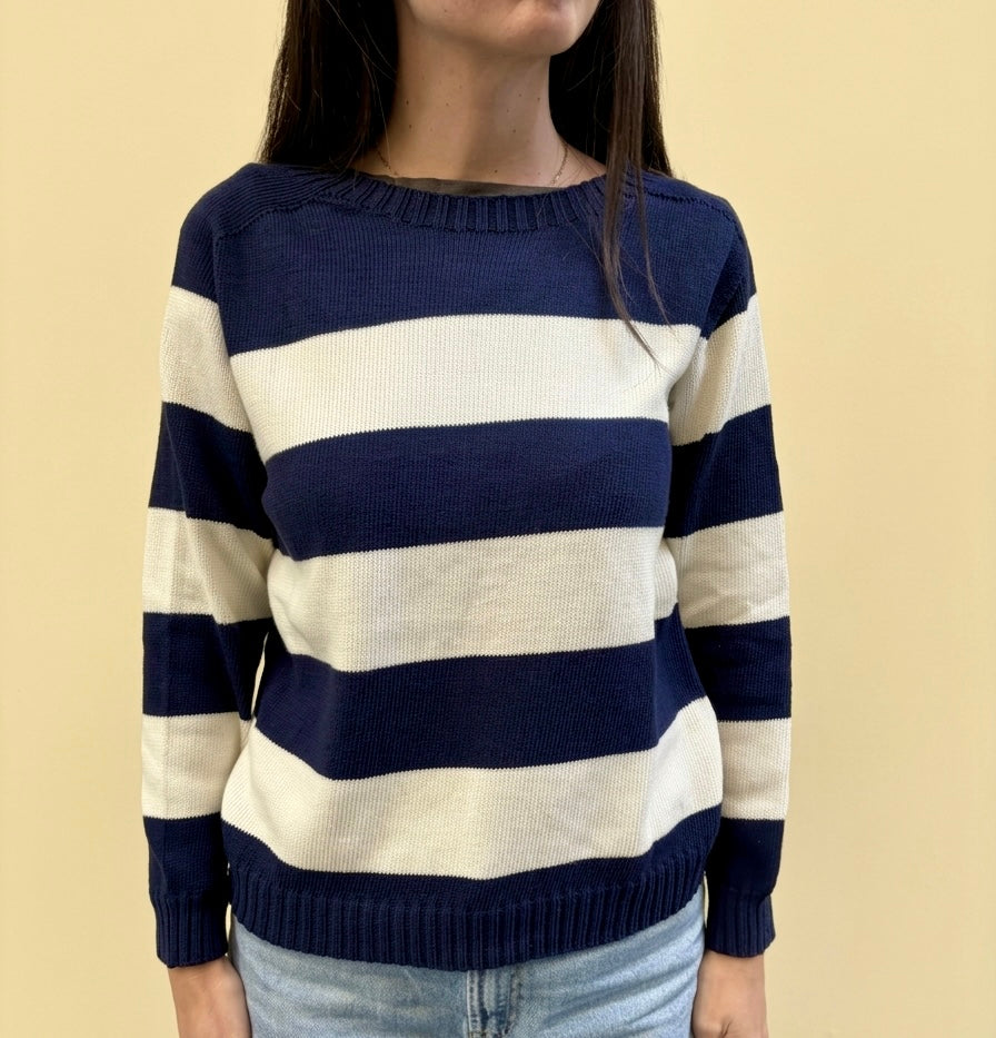 Maglia a righe in cotone