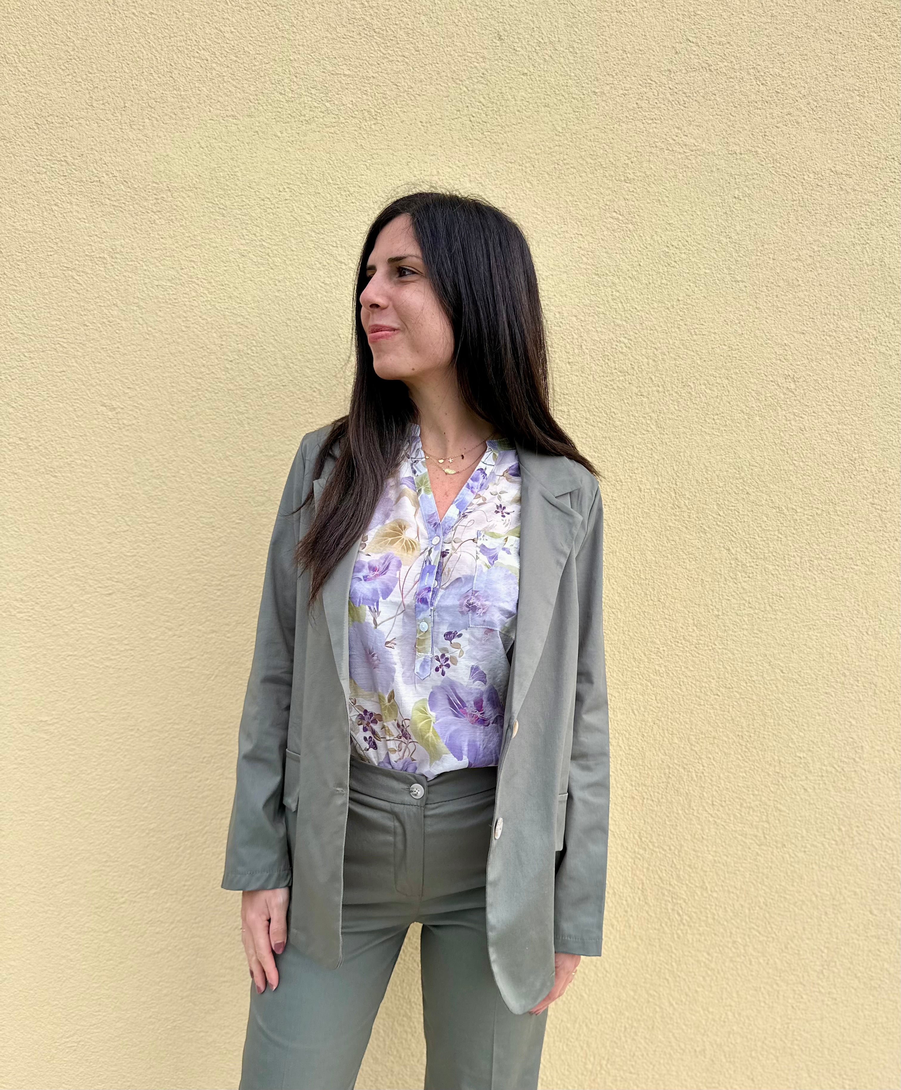 Blazer in cotone