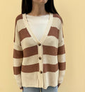 Cardigan oversize a righe