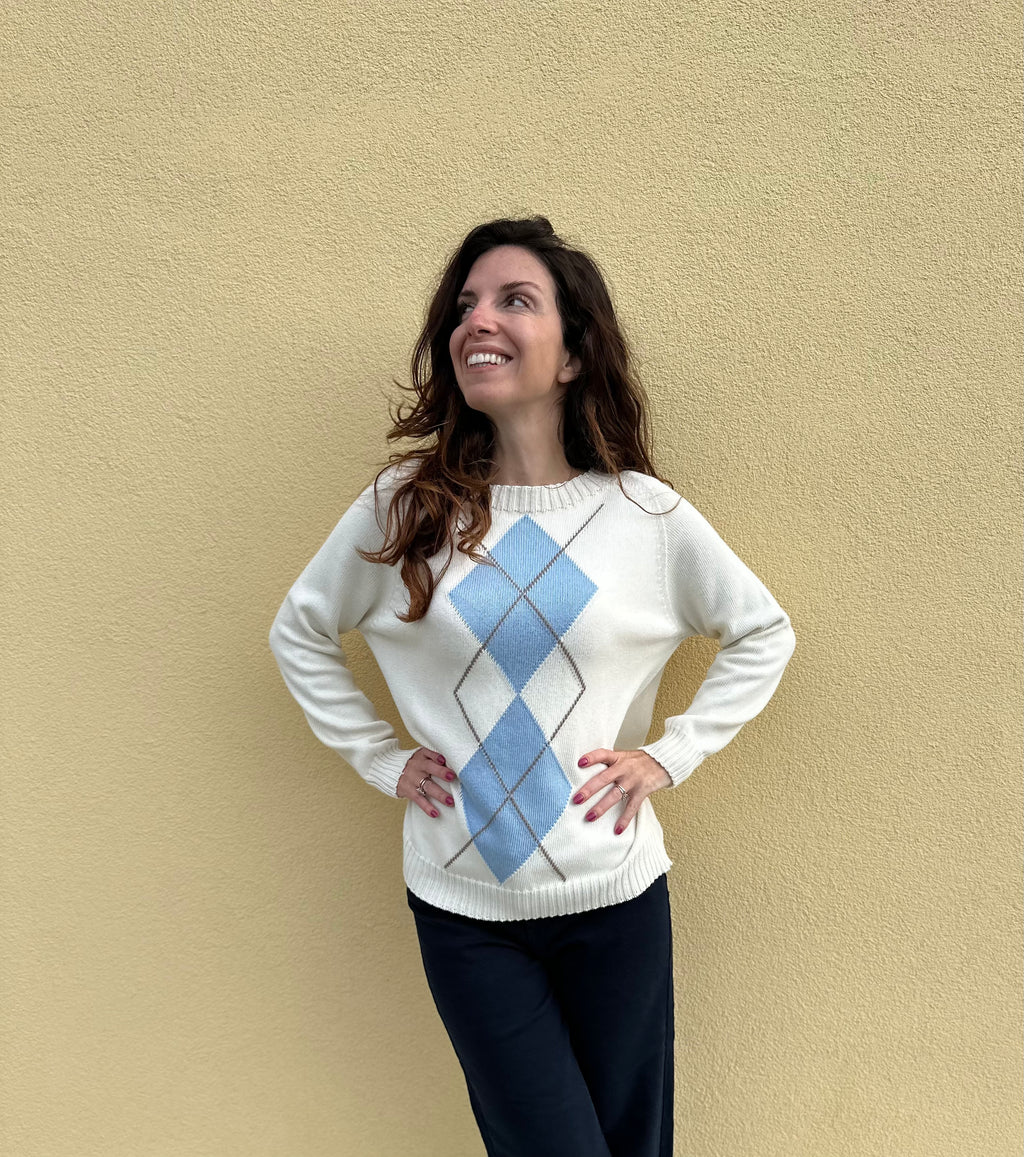 Maglione rombi heritage