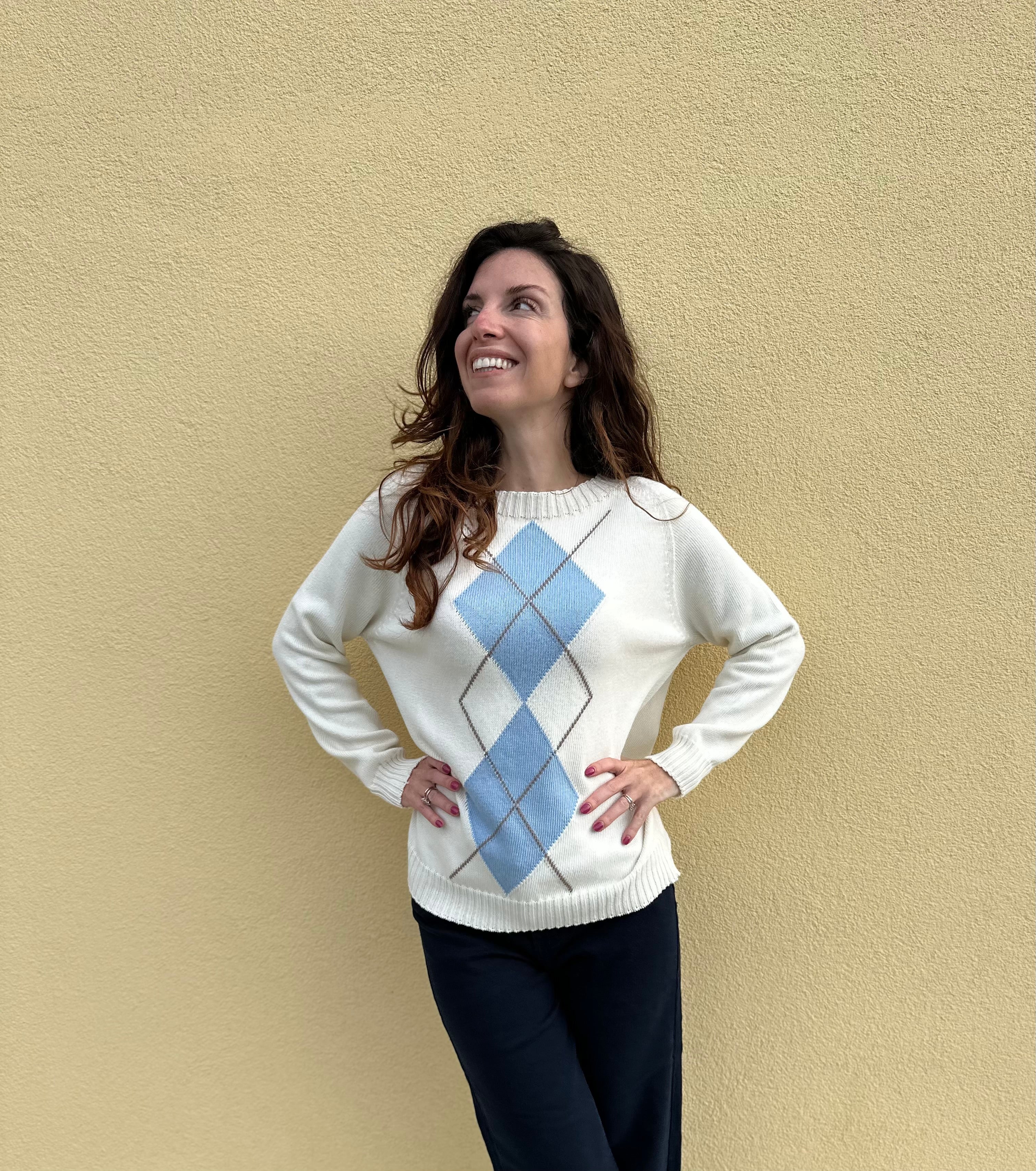 Maglione rombi heritage