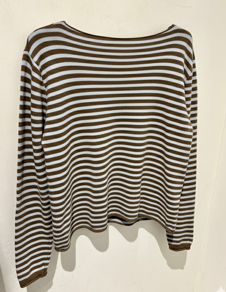 Maglia a righe lana & cashmere