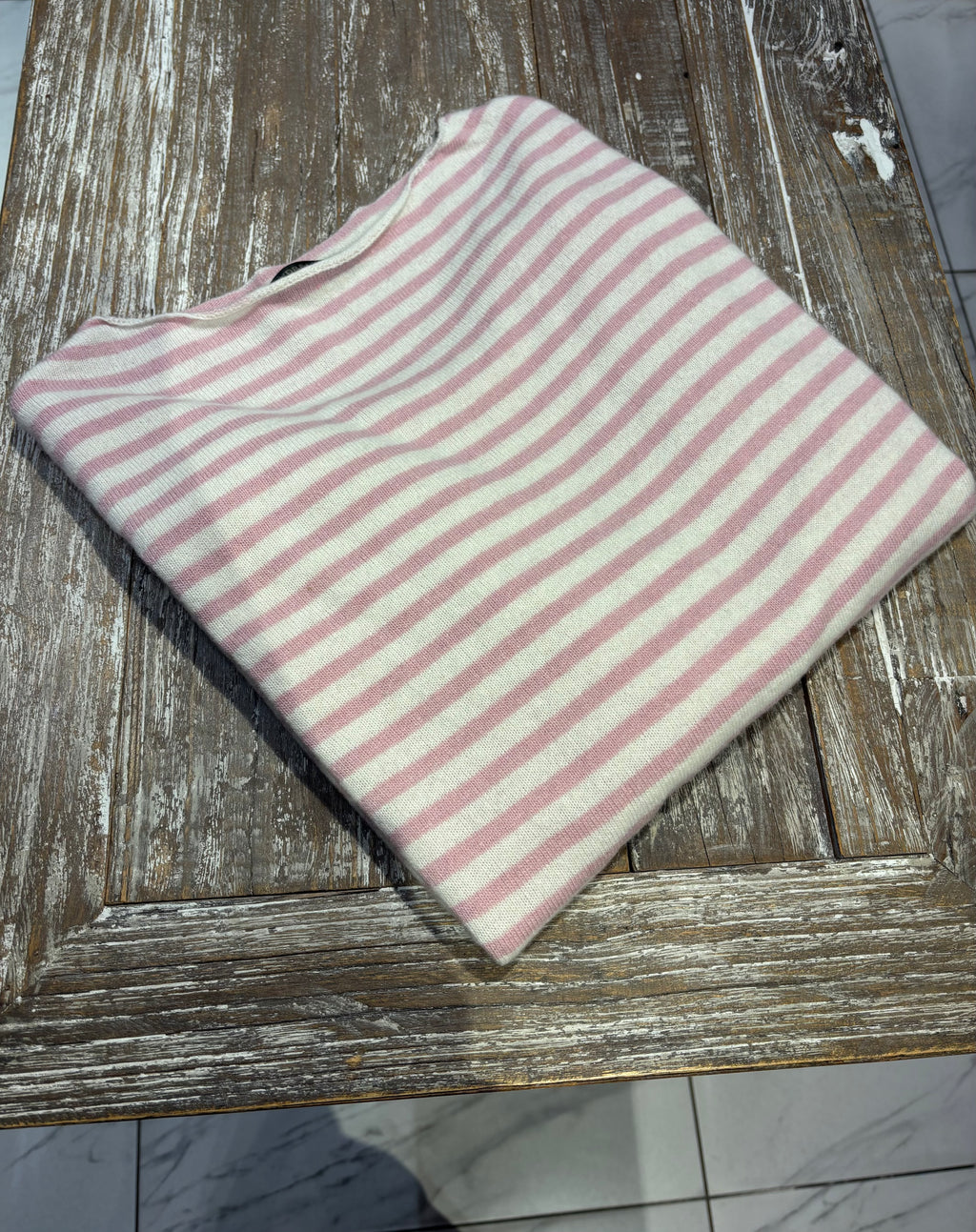 Maglia a righe lana & cashmere