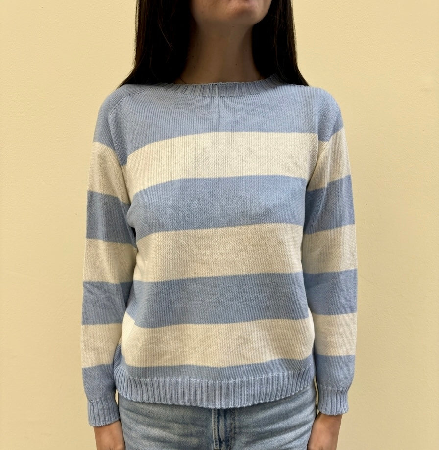 Maglia a righe in cotone