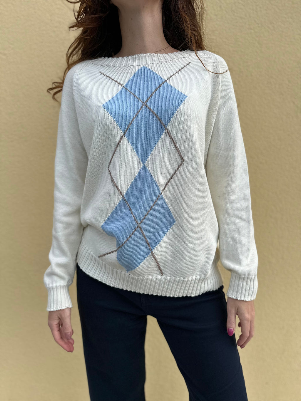 Maglione rombi heritage