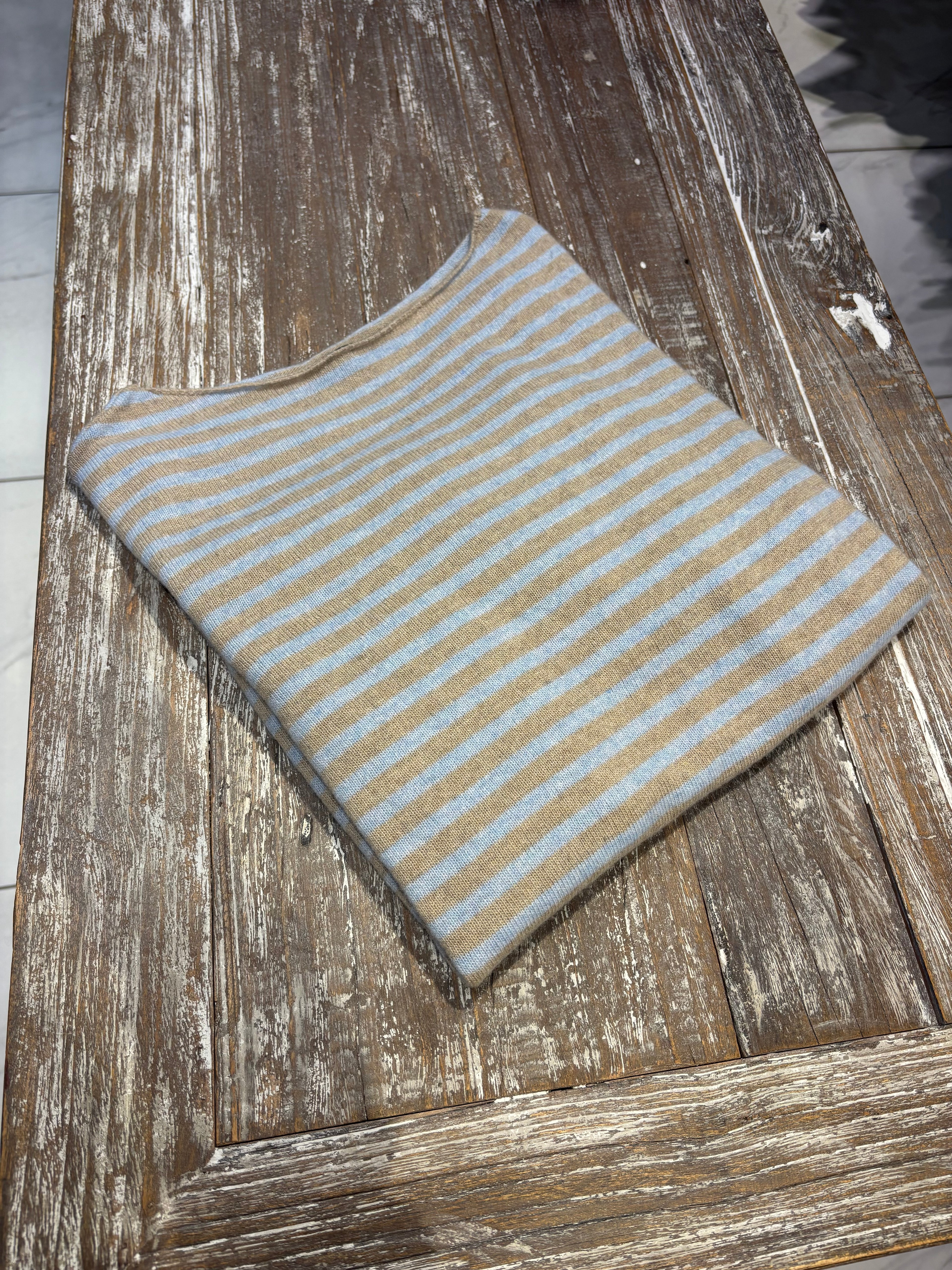 Maglia a righe lana & cashmere