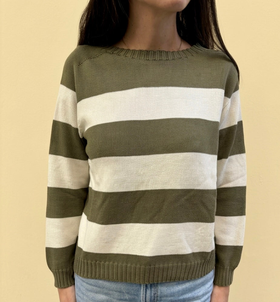 Maglia a righe in cotone