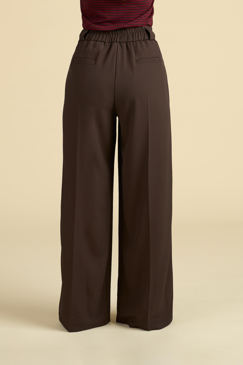 Pantalone a Palazzo in Tinta Unita - Modello Scultoreo