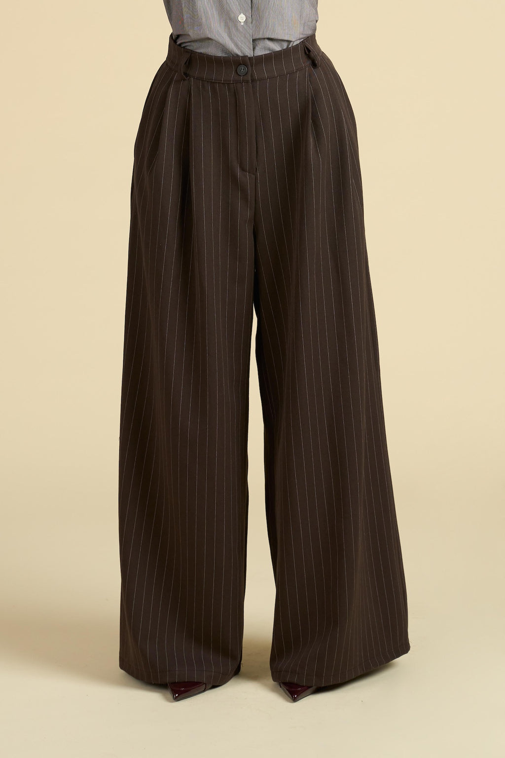 Pantalone Gessato Lungo e Largo - Modello Power Dressing