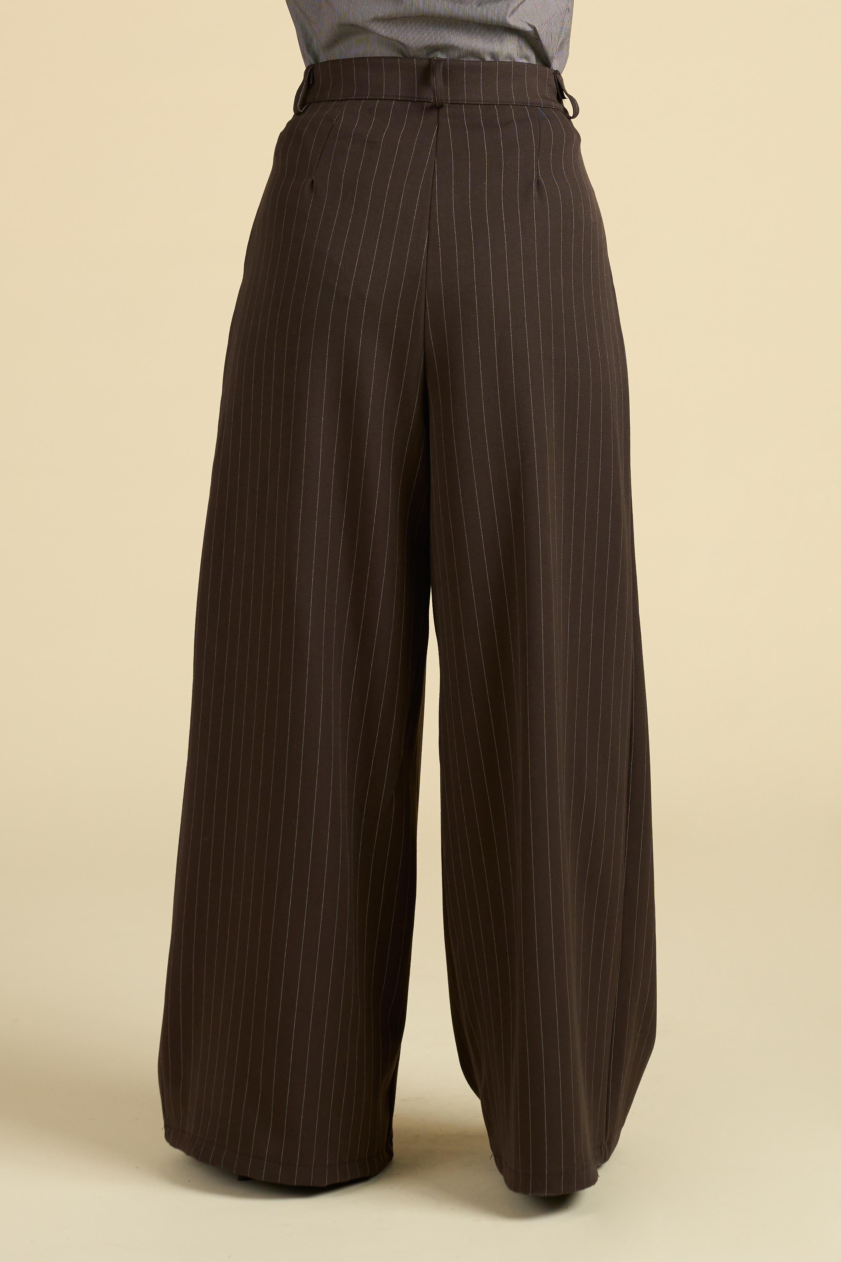 Pantalone Gessato Lungo e Largo - Modello Power Dressing