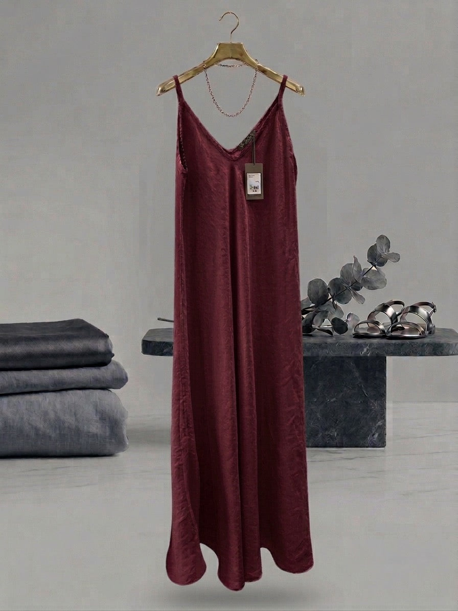 Abito lungo in lino
