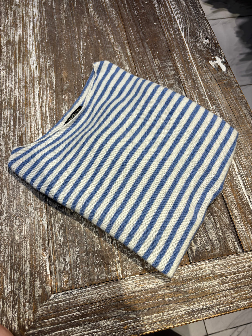 Maglia a righe lana & cashmere