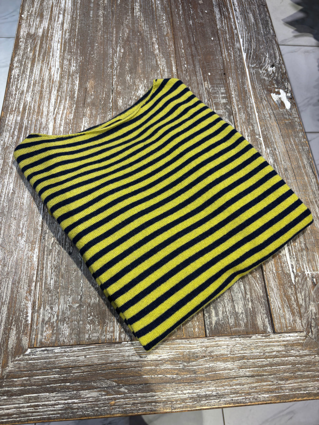 Maglia a righe lana & cashmere