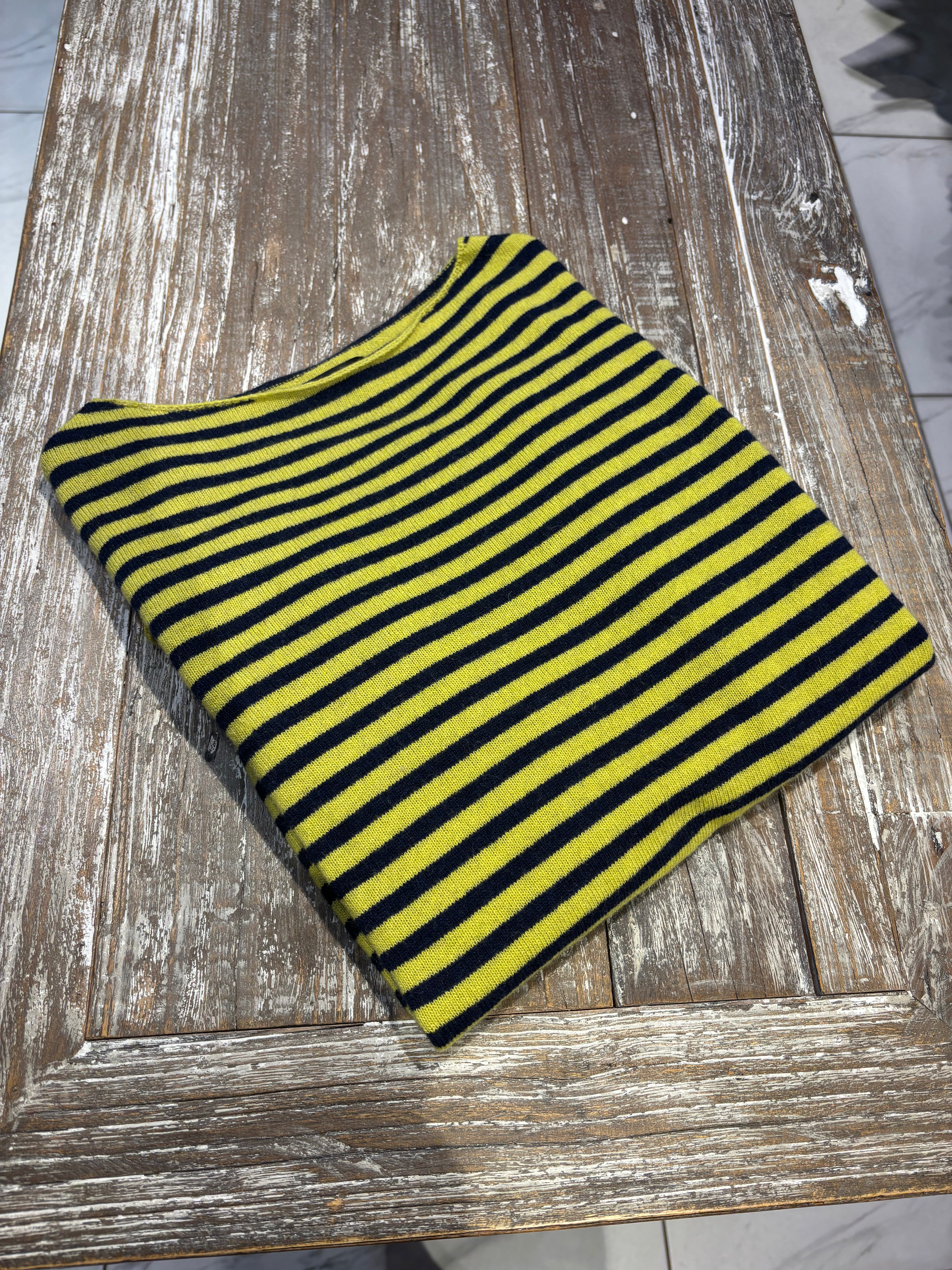 Maglia a righe lana & cashmere