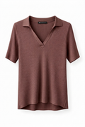 Polo knit a costine