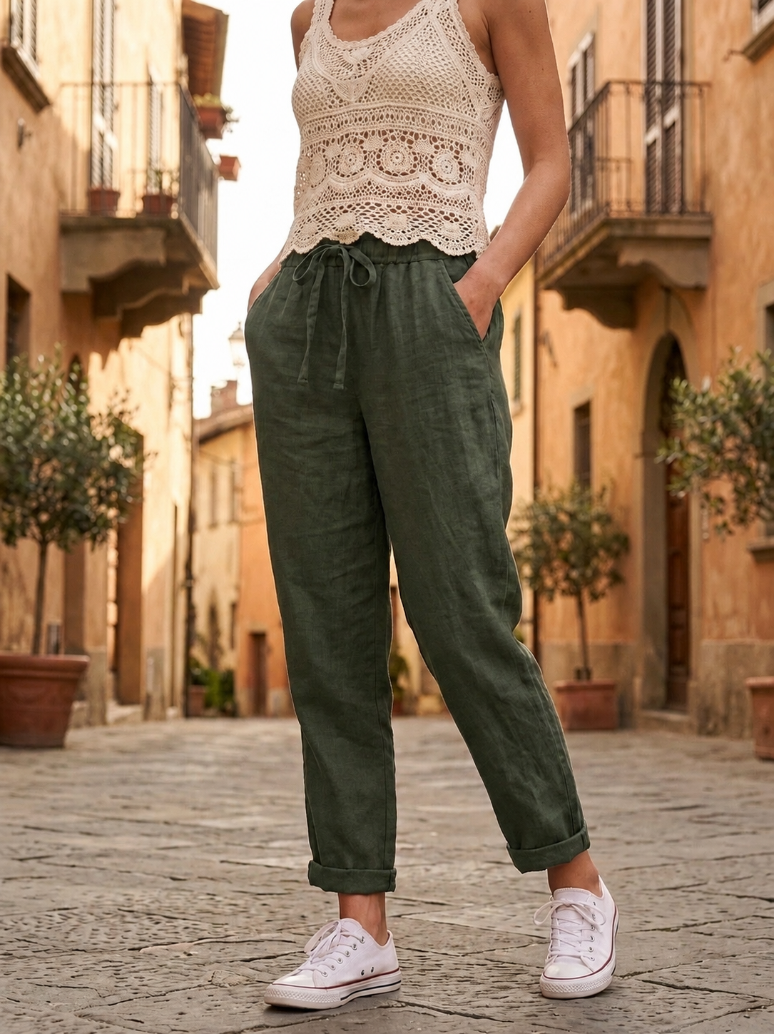 Pantalone di lino