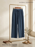 Pantalone lino largo