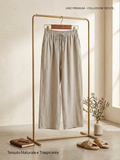 Pantalone lino largo