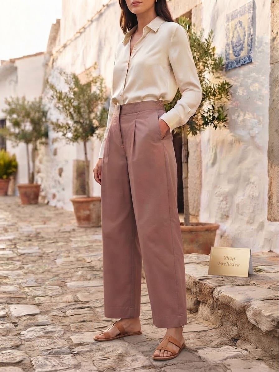 Pantalone baggy tensione in