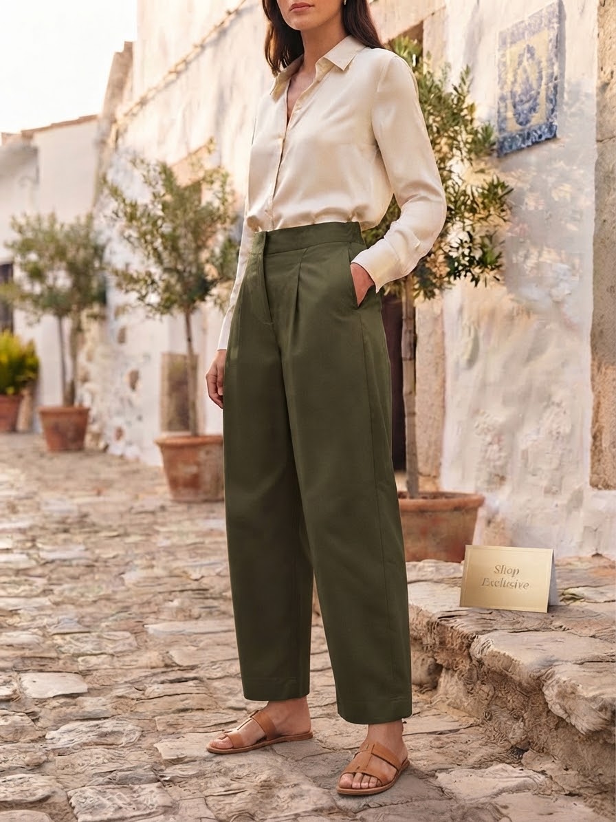 Pantalone baggy tensione in