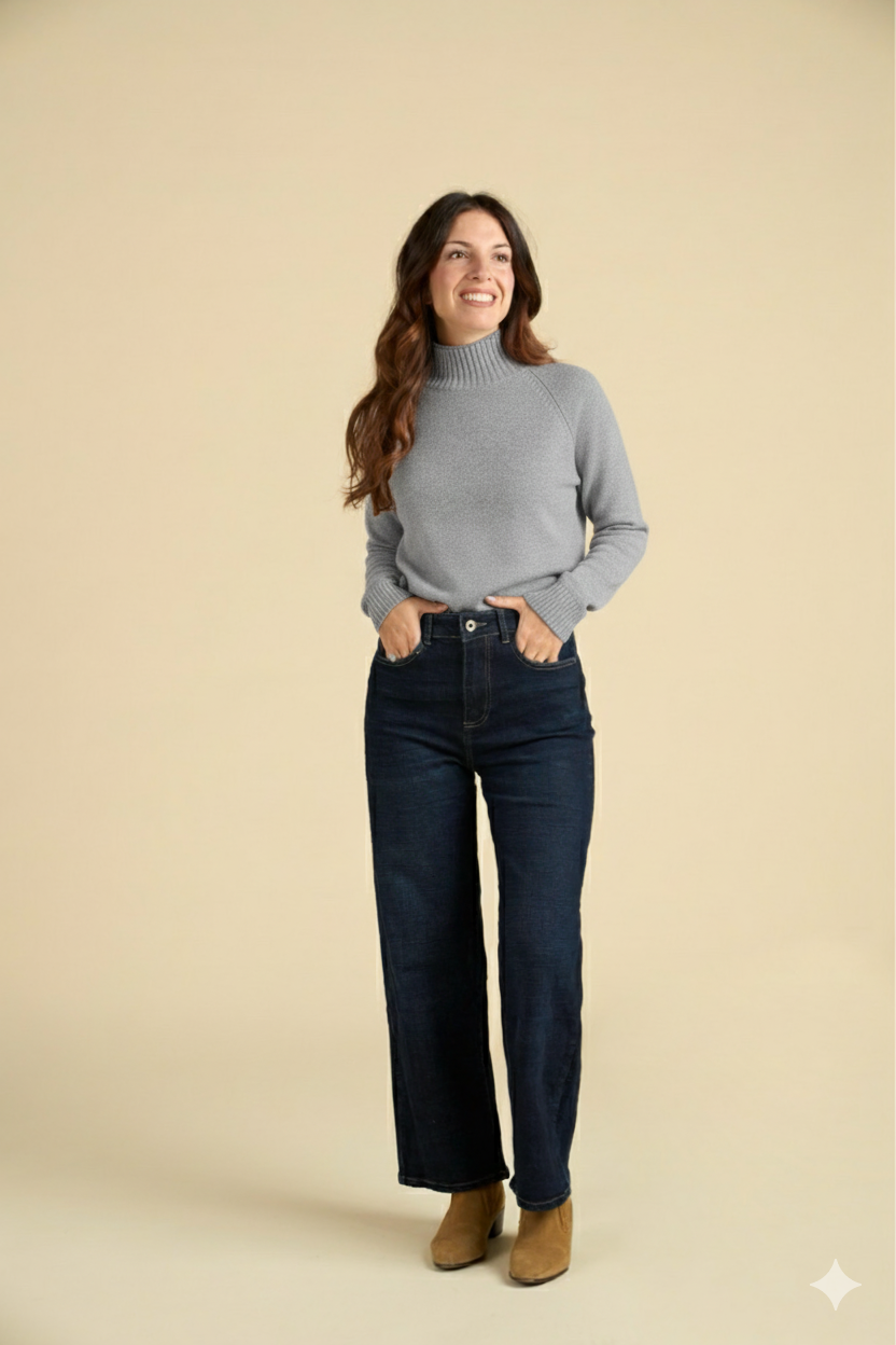 Maglione dolcevita 100% lana